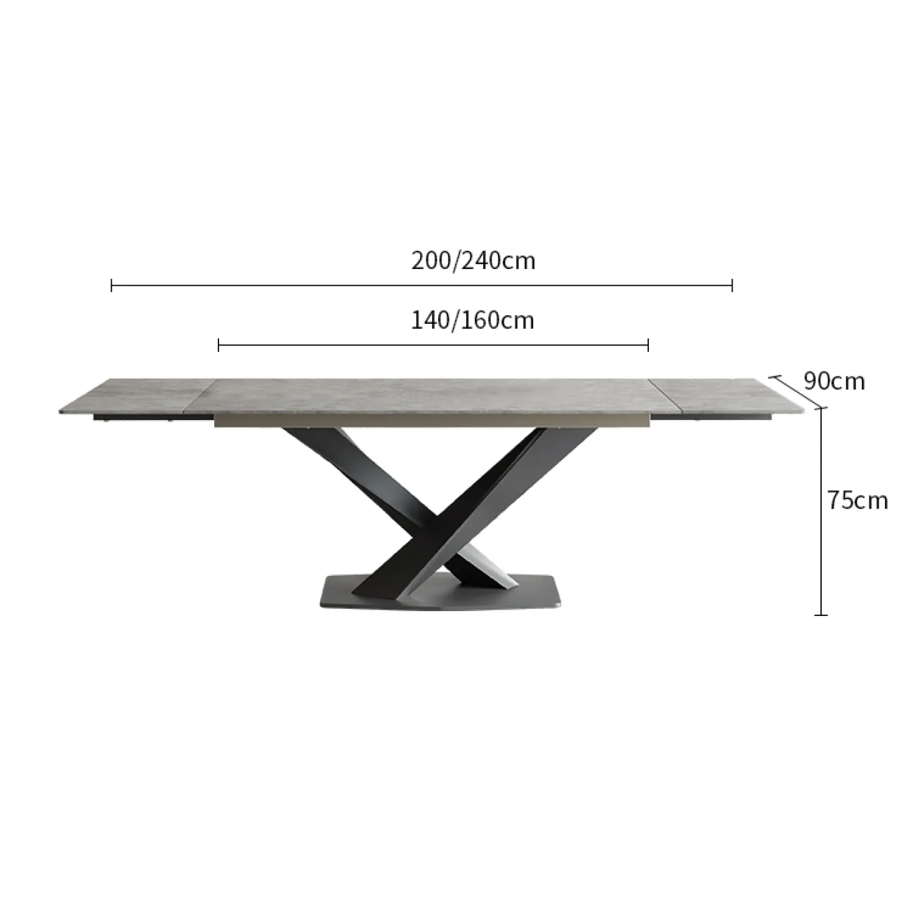 Многофункциональный обеденный раскладной стол в Скандинавском стиле LaLume AR22301-23 Многофункциональный обеденный раскладной стол в Скандинавском стиле LaLume AR22301-23