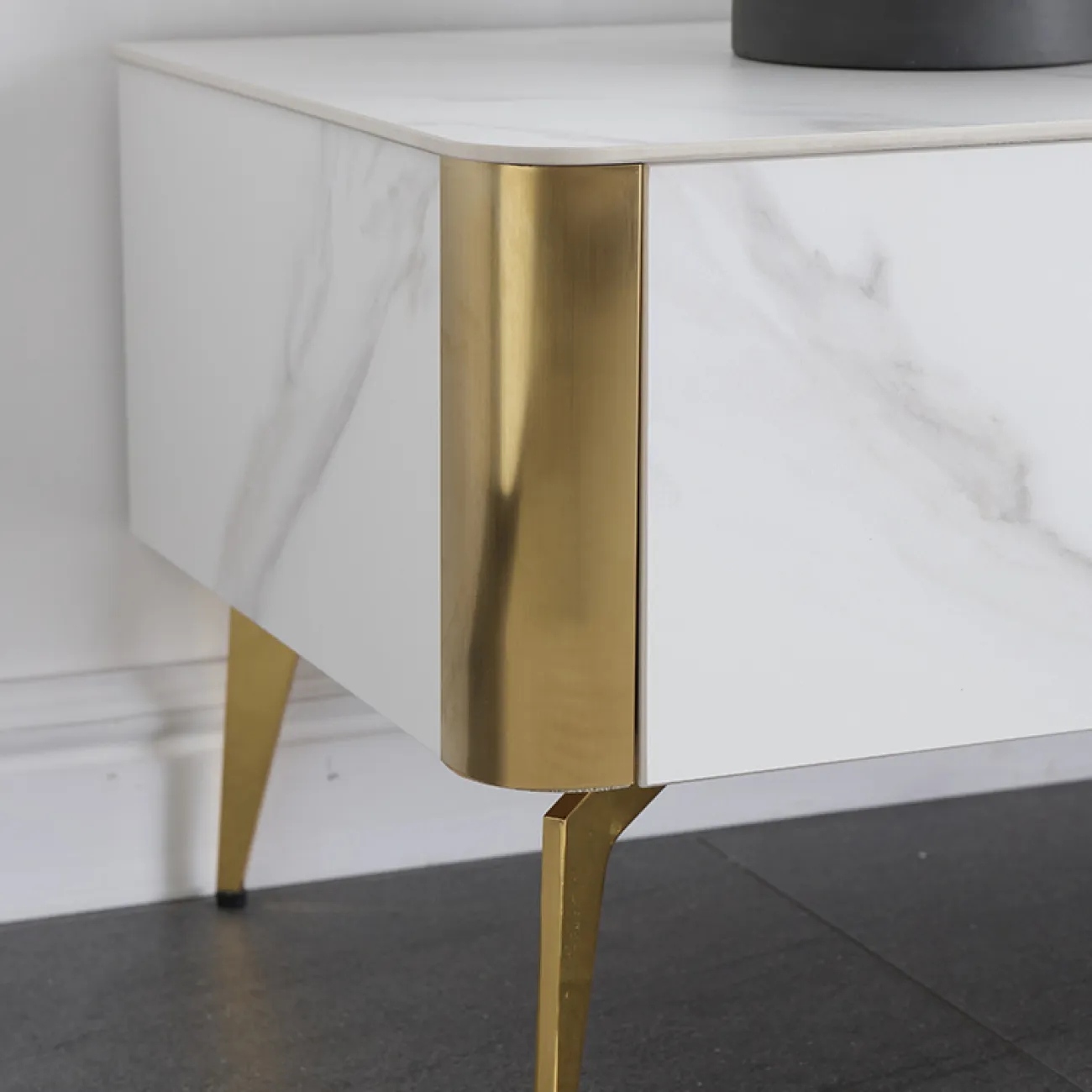 Минималистичная тумба из сланца для телевизора в Современном стиле LaLume AR22307-23