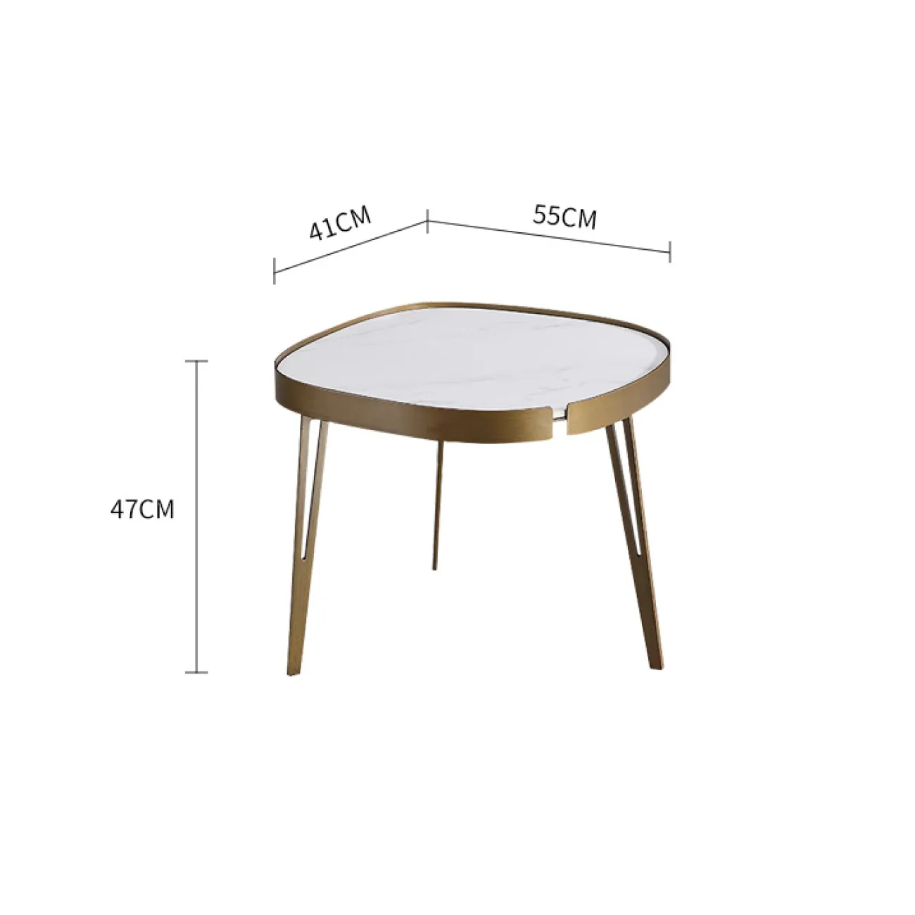 Великолепный журнальный стол из камня в стиле Минимализм LaLume AR22313-23