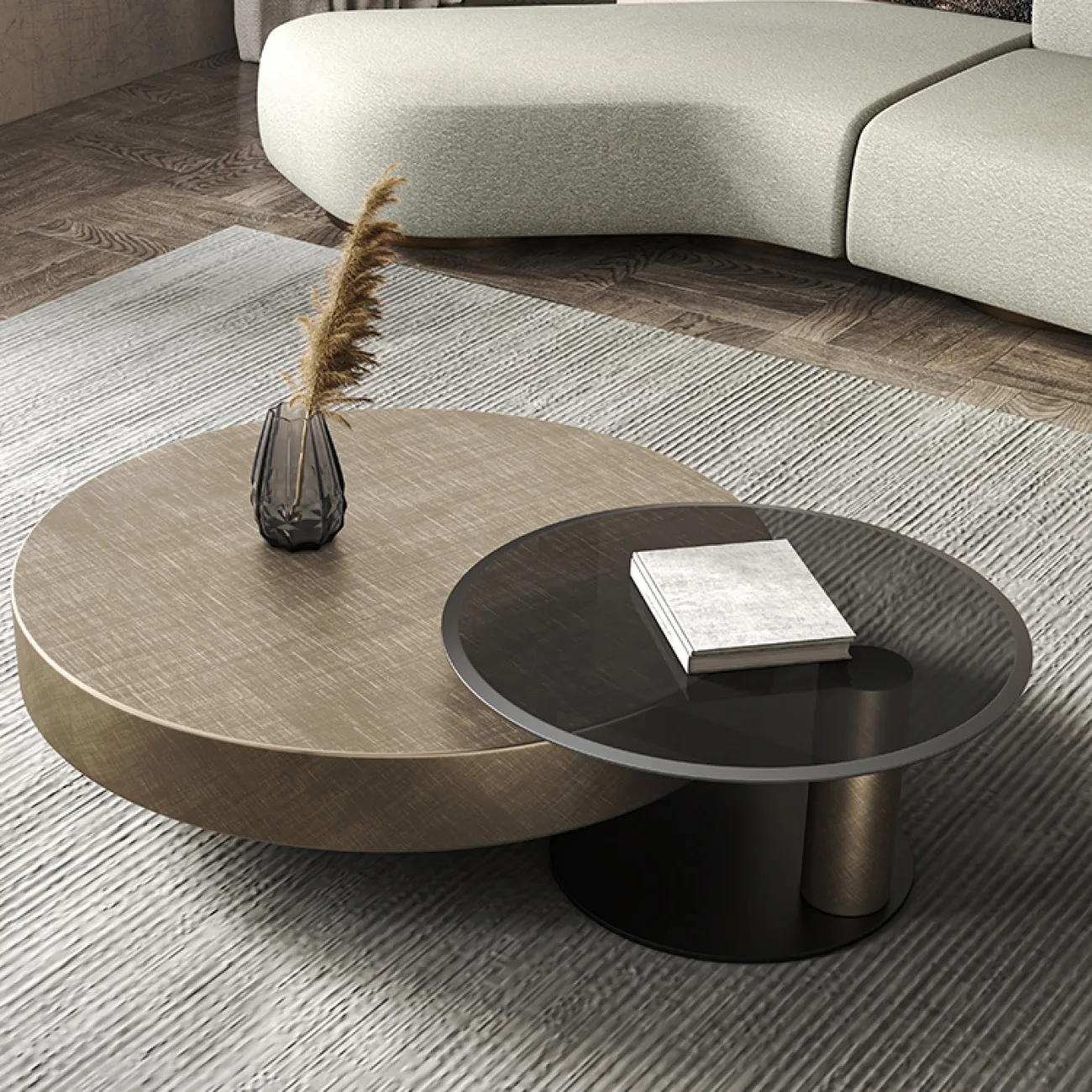 Роскошный минималистичный журнальный стол в Итальянском стиле LaLume AR22363-23