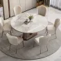 Необычный раскладной обеденный каменный стол в Итальянском стиле LaLume AR22367-23