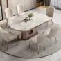 Необычный раскладной обеденный каменный стол в Итальянском стиле LaLume AR22367-23