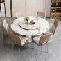 Роскошный раскладной обеденный каменный стол в Итальянском стиле LaLume AR22368-23