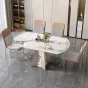 Роскошный раскладной обеденный каменный стол в Итальянском стиле LaLume AR22368-23
