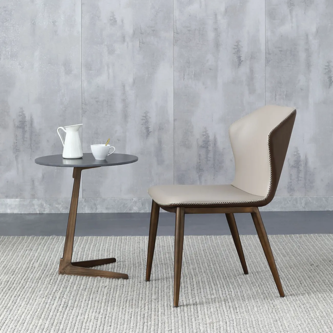 Минималистичный дизайнерский обеденный стул в стиле Постмодерн LaLume AR21251-23