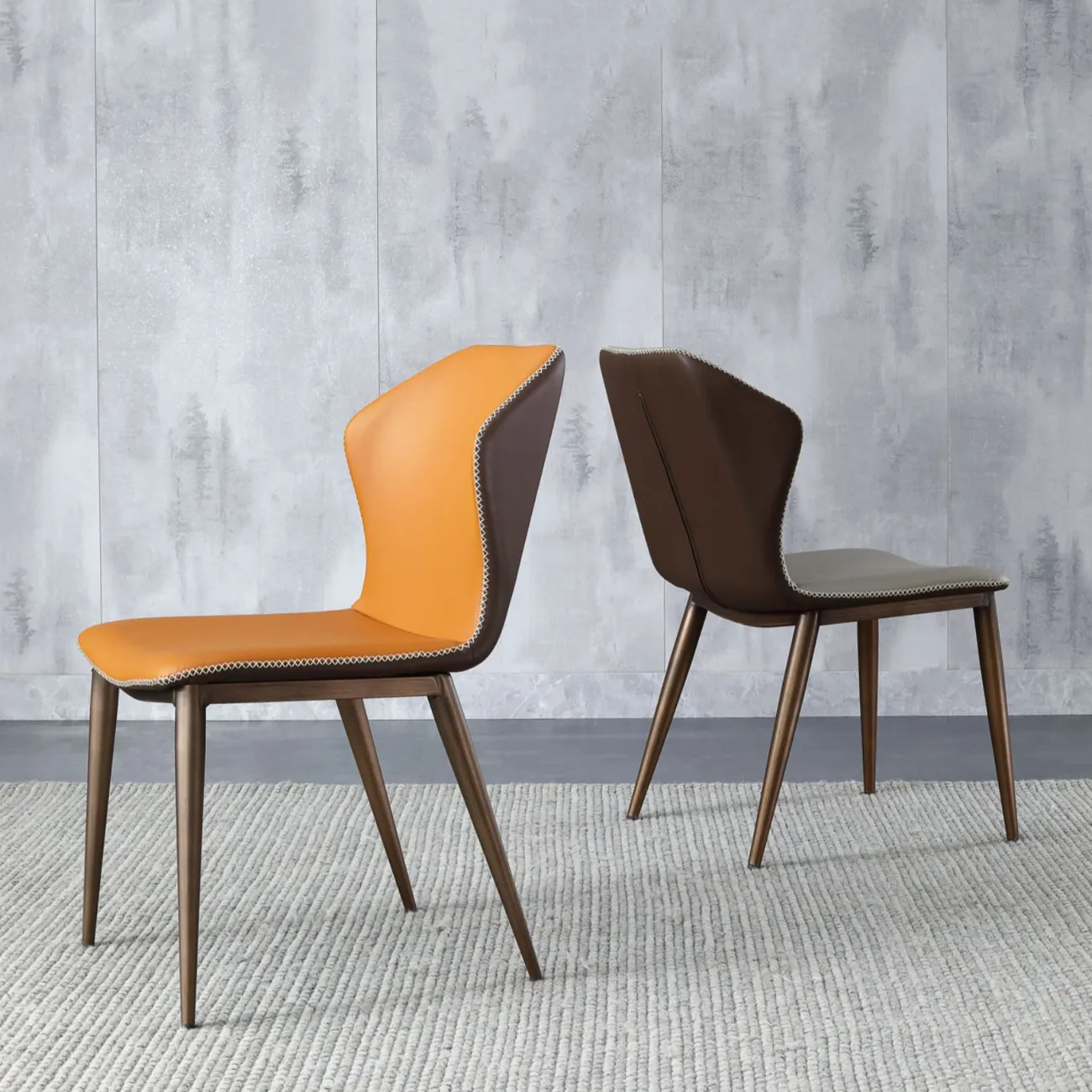 Минималистичный дизайнерский обеденный стул в стиле Постмодерн LaLume AR21251-23