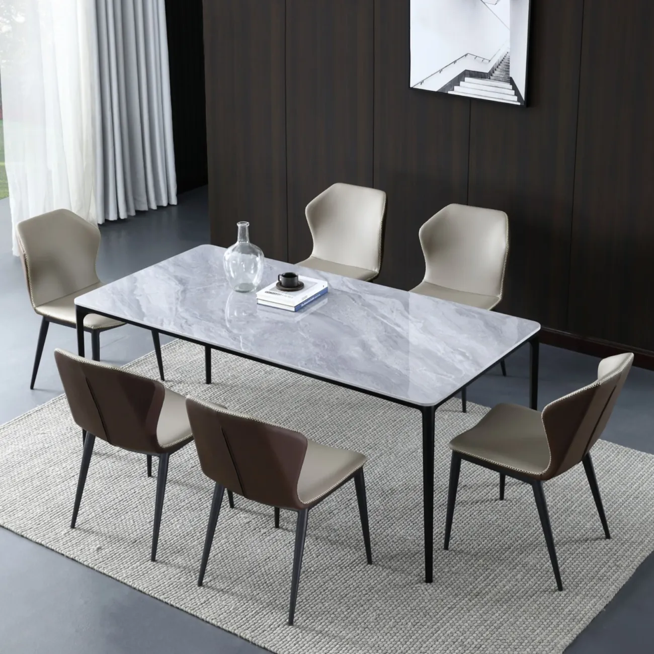 Минималистичный дизайнерский обеденный стул в стиле Постмодерн LaLume AR21251-23