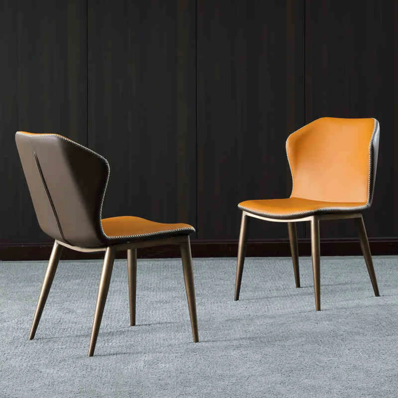 Минималистичный дизайнерский обеденный стул в стиле Постмодерн LaLume AR21251-23