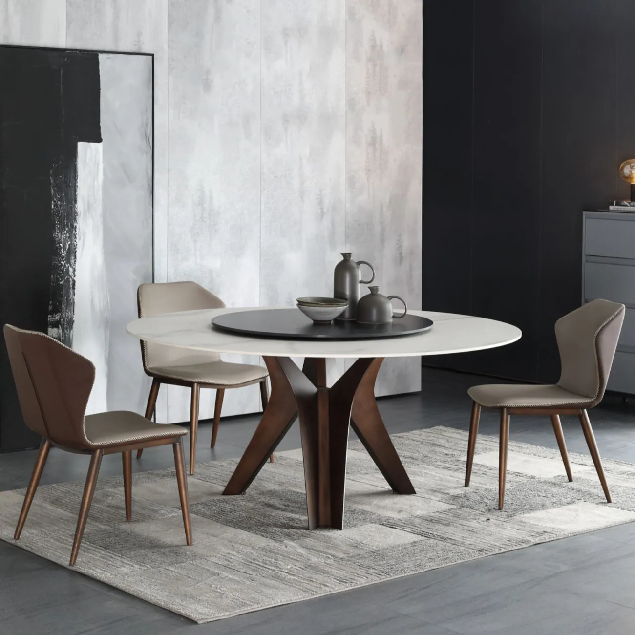 Минималистичный дизайнерский обеденный стул в стиле Постмодерн LaLume AR21251-23