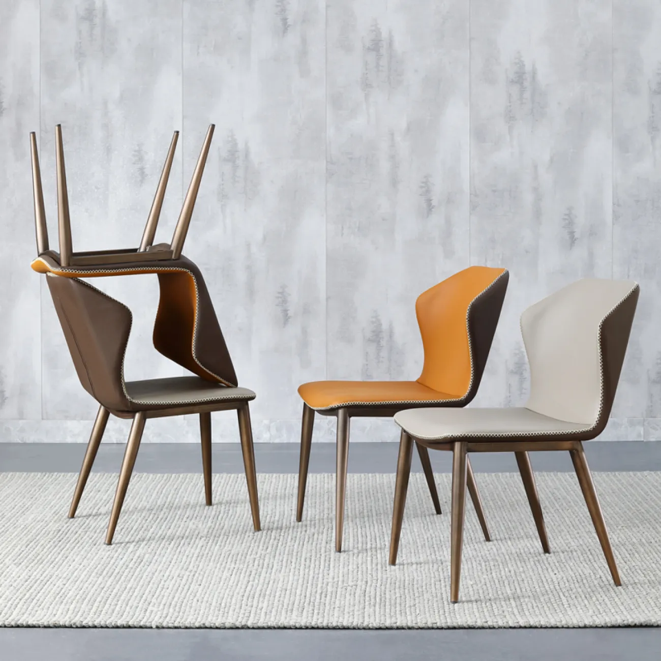 Минималистичный дизайнерский обеденный стул в стиле Постмодерн LaLume AR21251-23