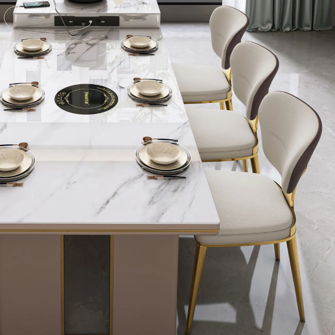 Роскошный обеденный стул для гостиной в Итальянском стиле LaLume AR22365-23