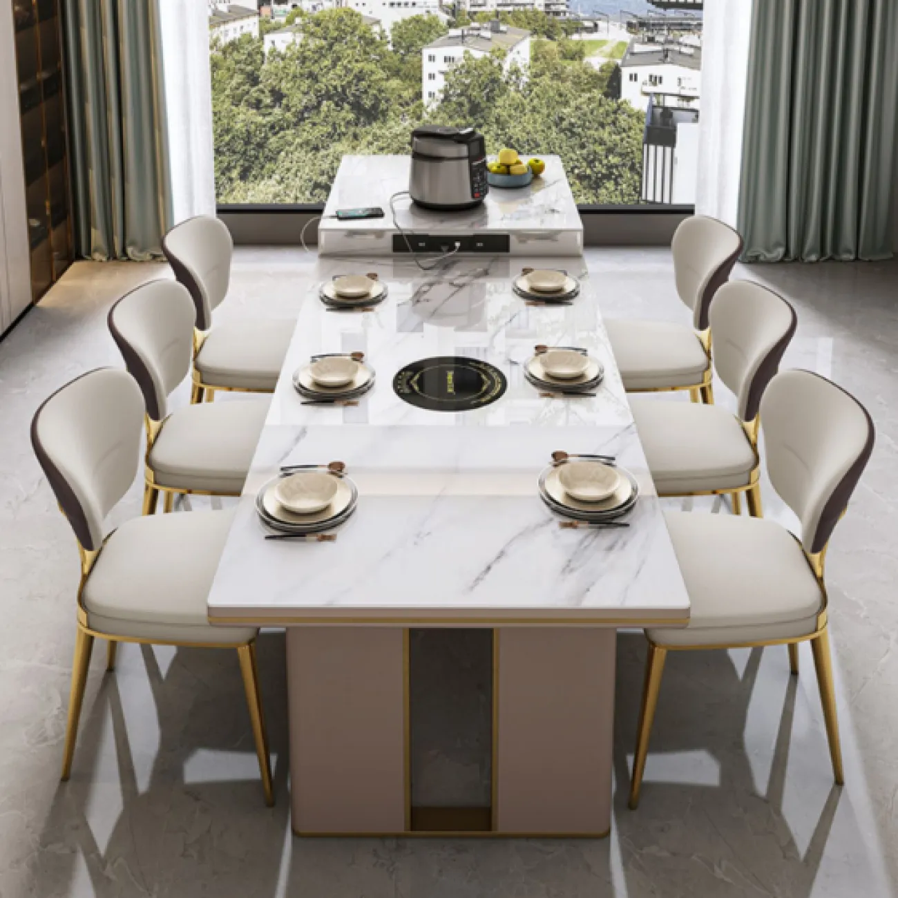 Роскошный обеденный стул для гостиной в Итальянском стиле LaLume AR22365-23