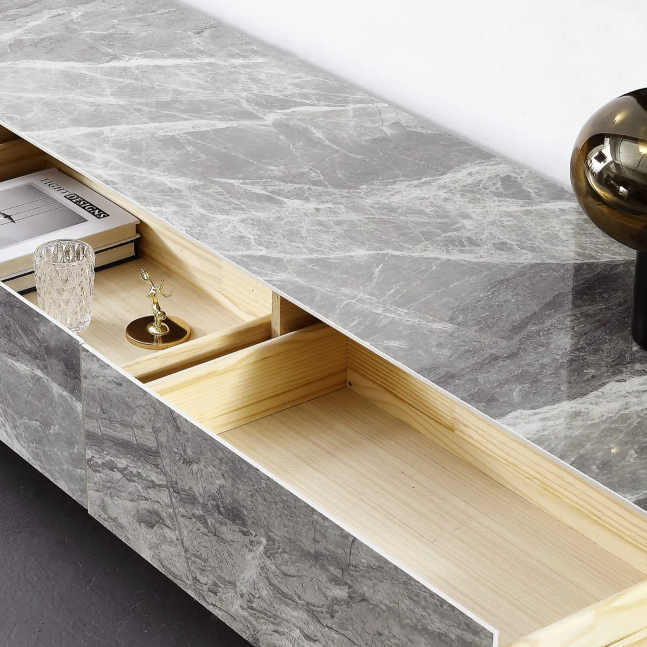 Роскошная тумба для телевизора в Минималистичном стиле LaLume AR21281-23 Роскошная тумба для телевизора в Минималистичном стиле LaLume AR21281-23