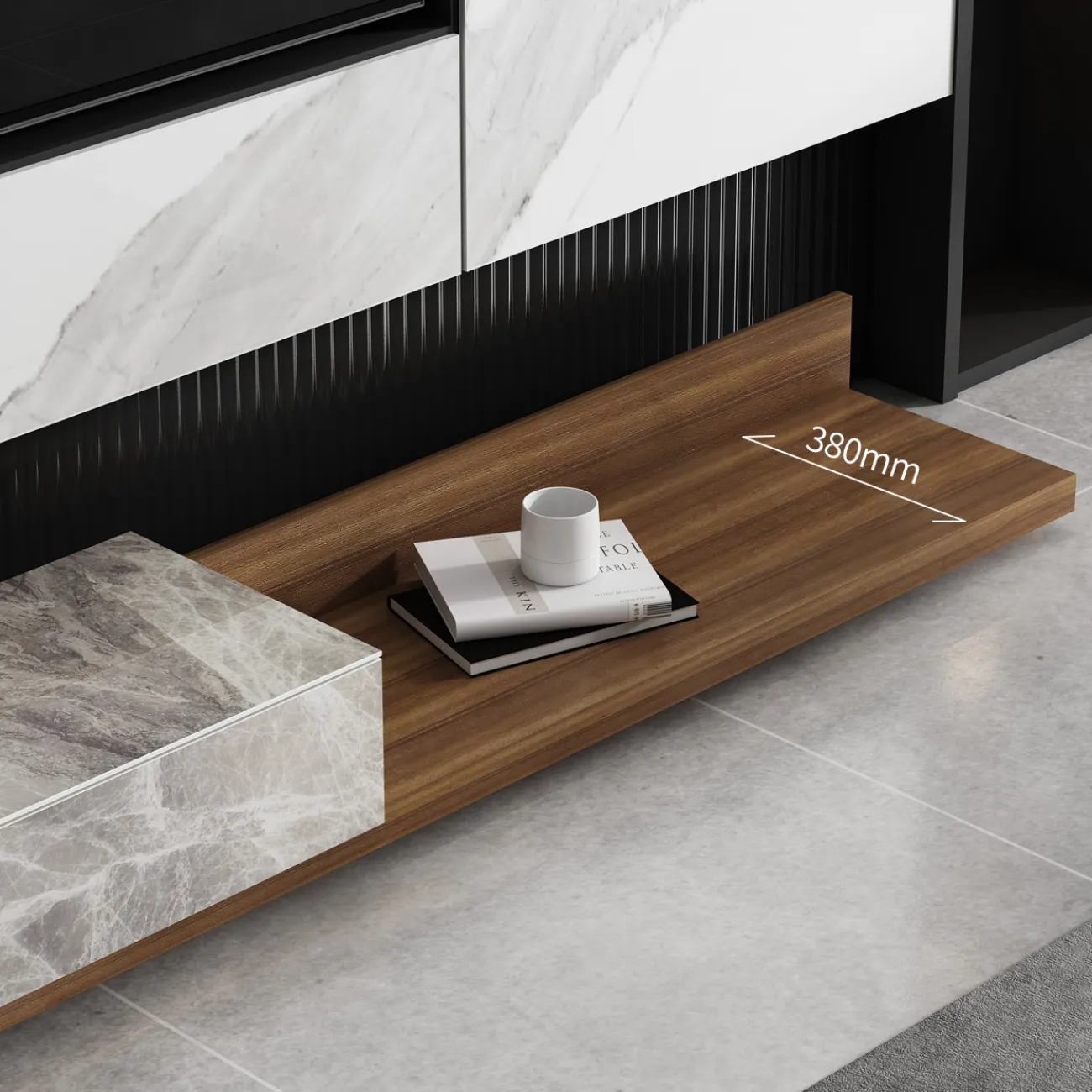 Роскошная тумба для телевизора в Минималистичном стиле LaLume AR21281-23 Роскошная тумба для телевизора в Минималистичном стиле LaLume AR21281-23