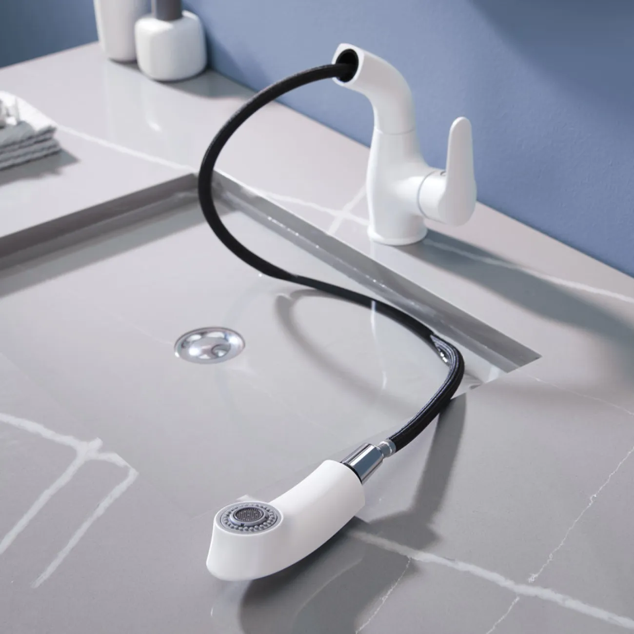 Современный многофункциональный латунный смеситель для ванной комнаты LaLume MB20514-23 Современный многофункциональный латунный смеситель для ванной комнаты LaLume MB20514-23