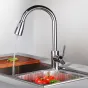 Телескопический латунный смеситель для кухни LaLume MB20522-23