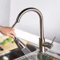 Телескопический латунный смеситель для кухни LaLume MB20522-23