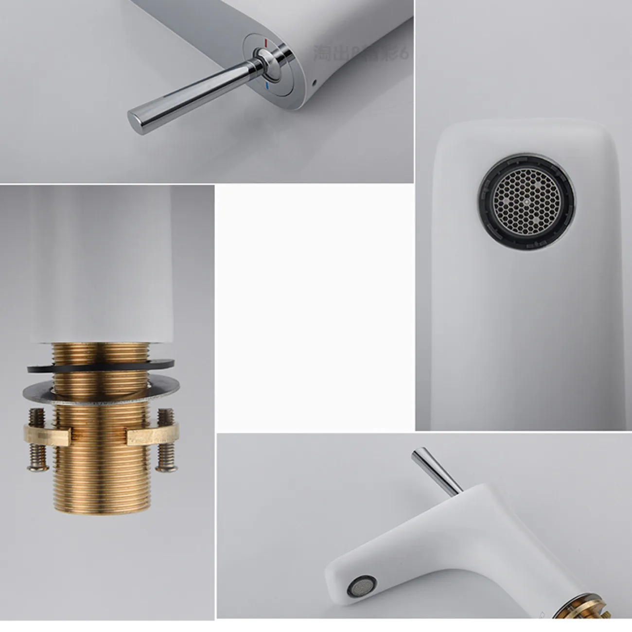 Современный латунный смеситель для ванной комнаты LaLume MB20526-23 Современный латунный смеситель для ванной комнаты LaLume MB20526-23