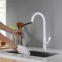 Выдвижной латунный смеситель для кухни LaLume MB20544-23