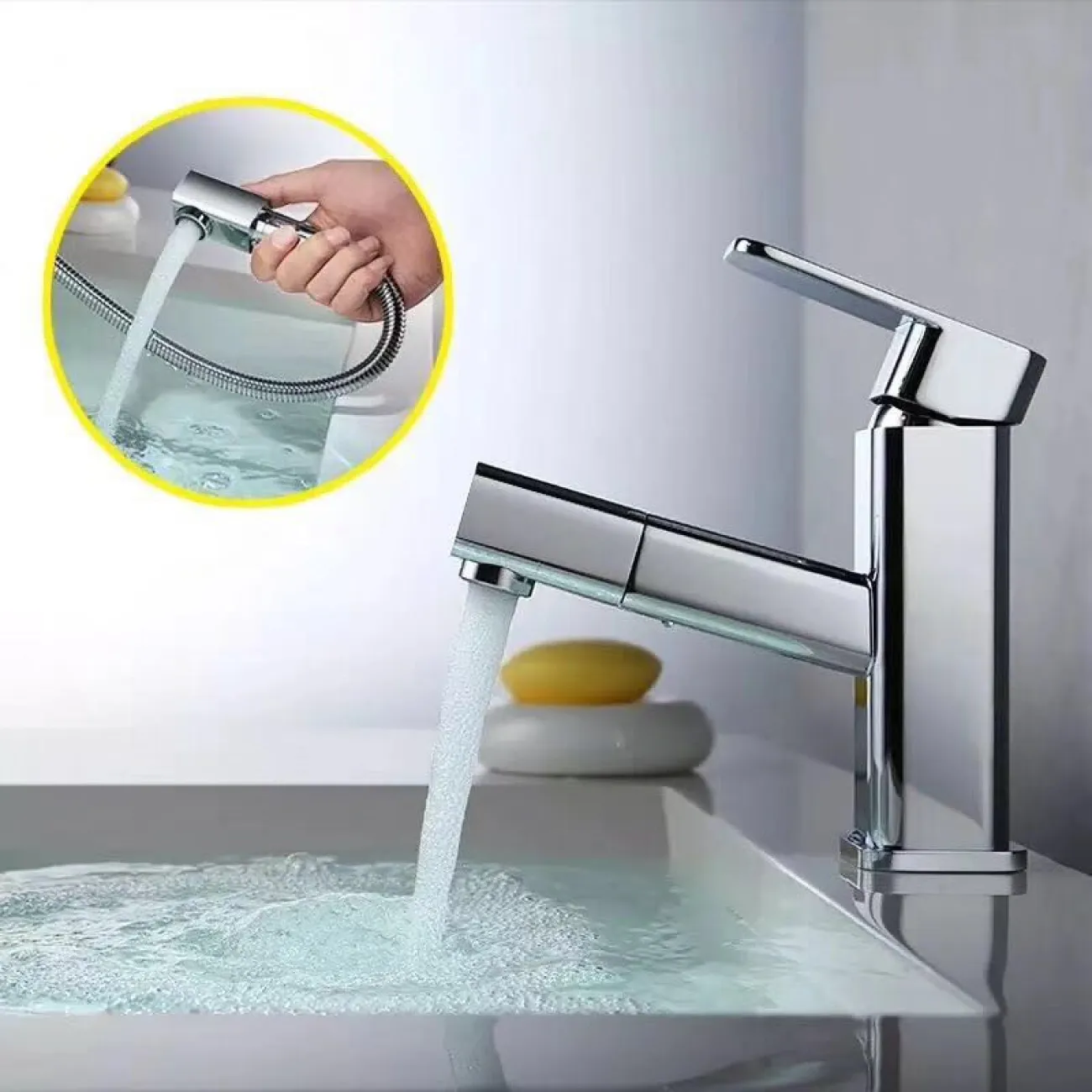 Современный латунный смеситель для ванной комнаты LaLume 20625-23 Современный латунный смеситель для ванной комнаты LaLume 20625-23