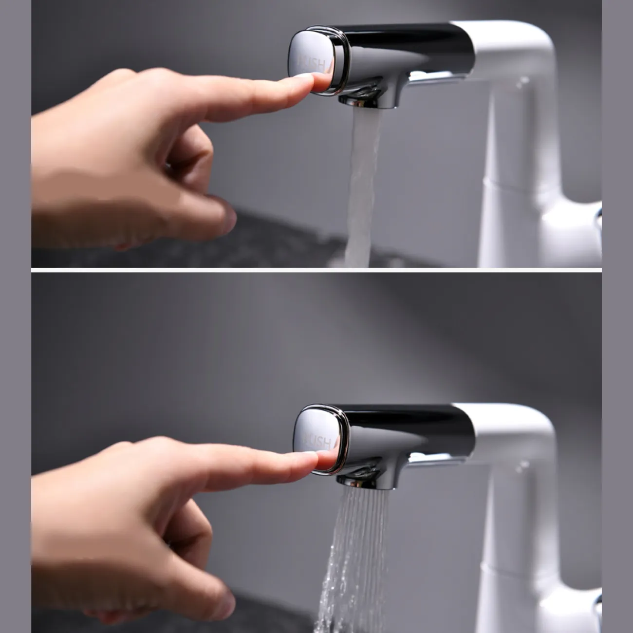 Современный латунный смеситель для ванной комнаты LaLume MB20718-23 Современный латунный смеситель для ванной комнаты LaLume MB20718-23