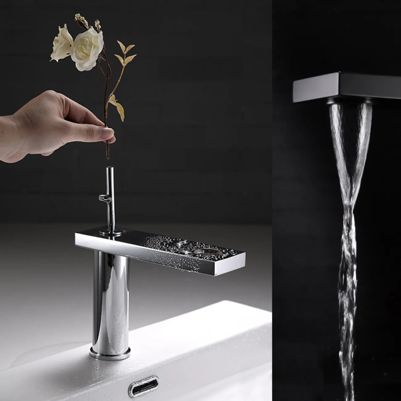 Современный латунный смеситель для ванной комнаты LaLume MB20798-23