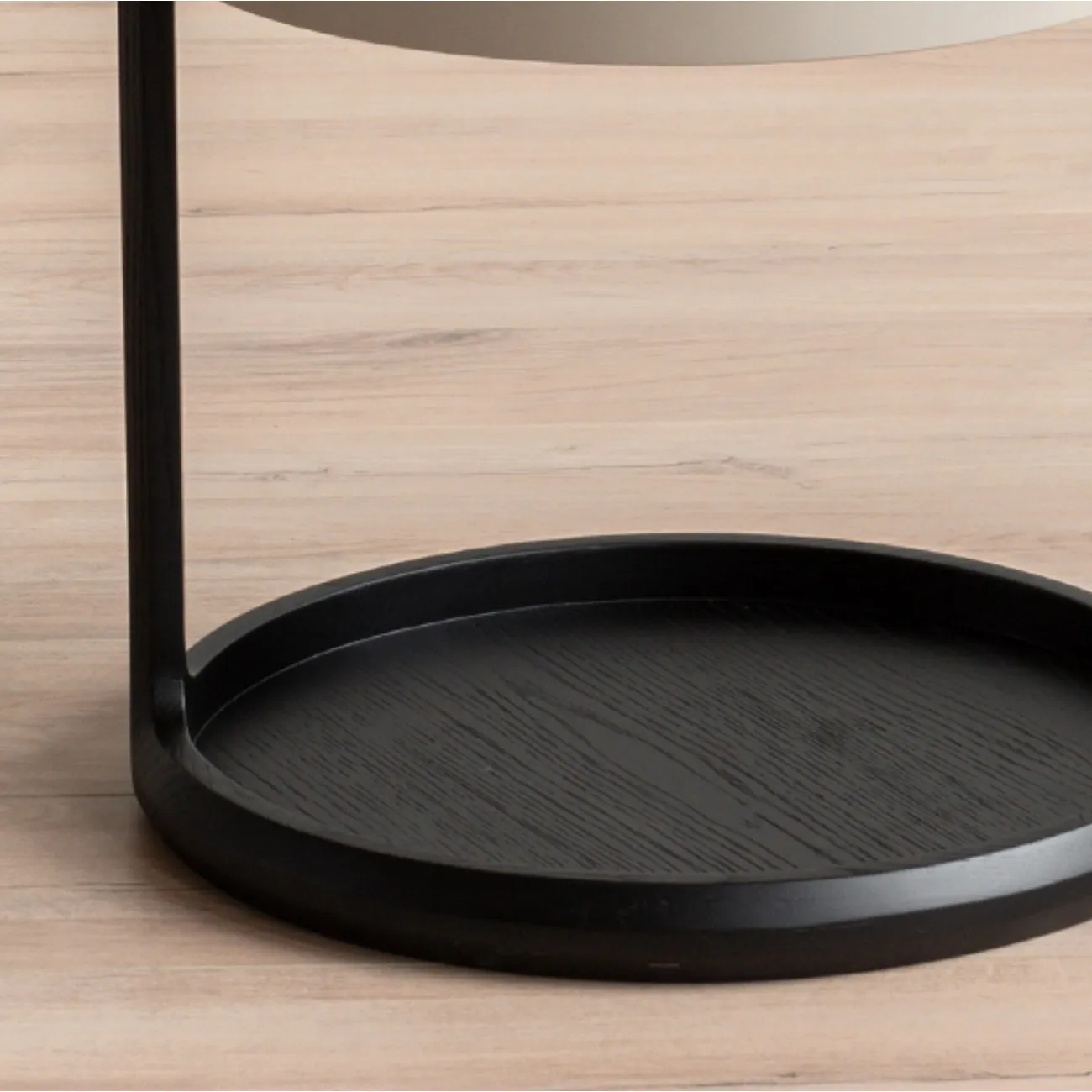 Круглый столик с ящиком для хранения из массива дерева MIZEO 37326-29