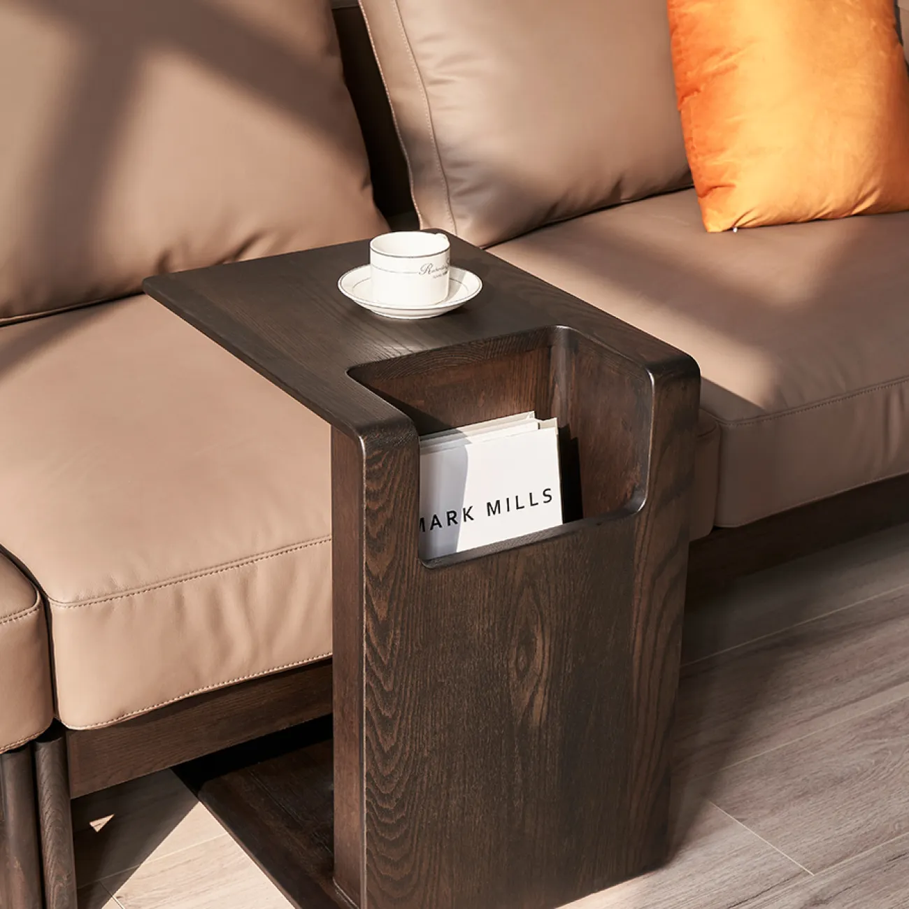 Приставной столик для хранения вещей из массива ясеня MIZEO 37328-29