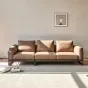 Роскошный прямой диван из кожи MIZEO 37329-29