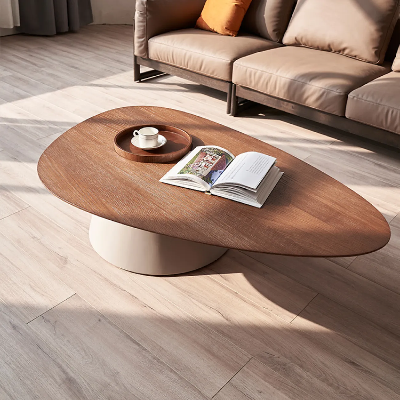 Минималистский журнальный столик из массива белого дуба MIZEO  37335-29