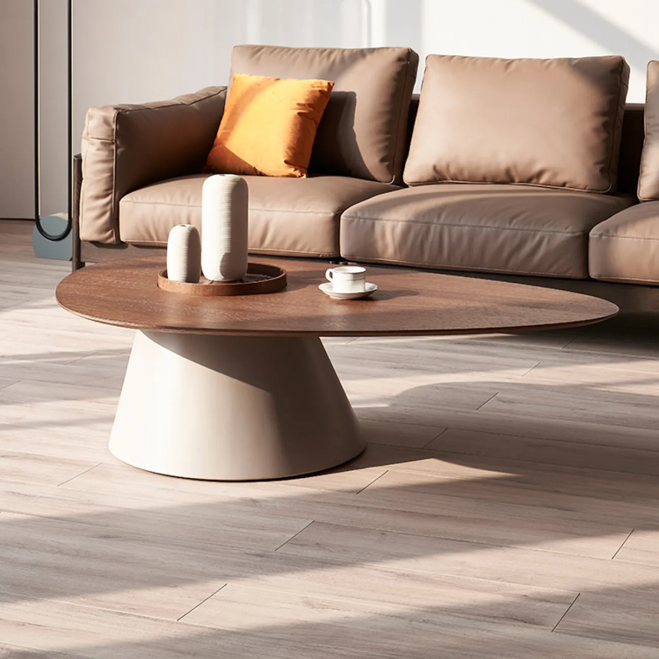 Минималистский журнальный столик из массива белого дуба MIZEO  37335-29