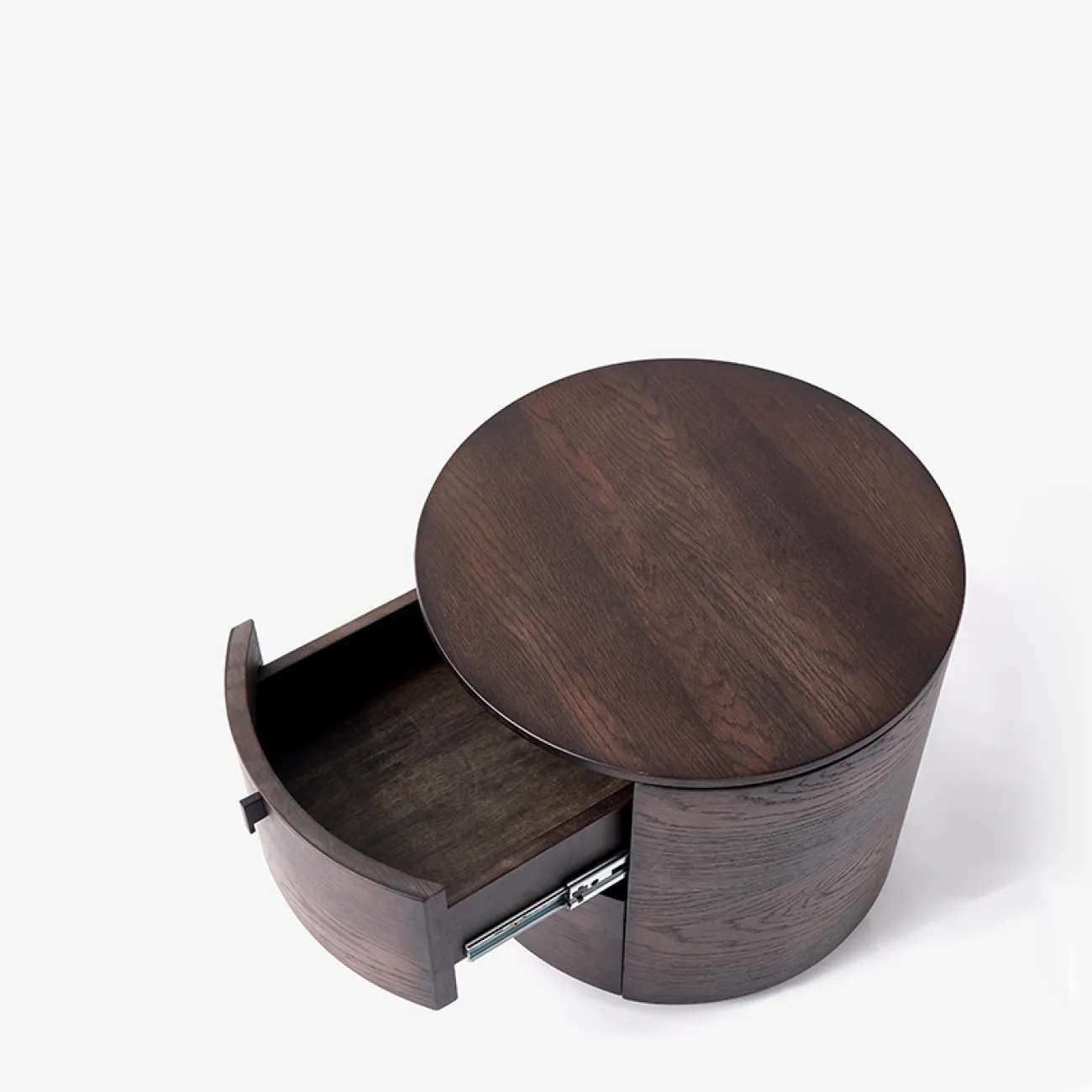 Современная прикроватная тумба из дымчатого ясеня MIZEO 37341-29