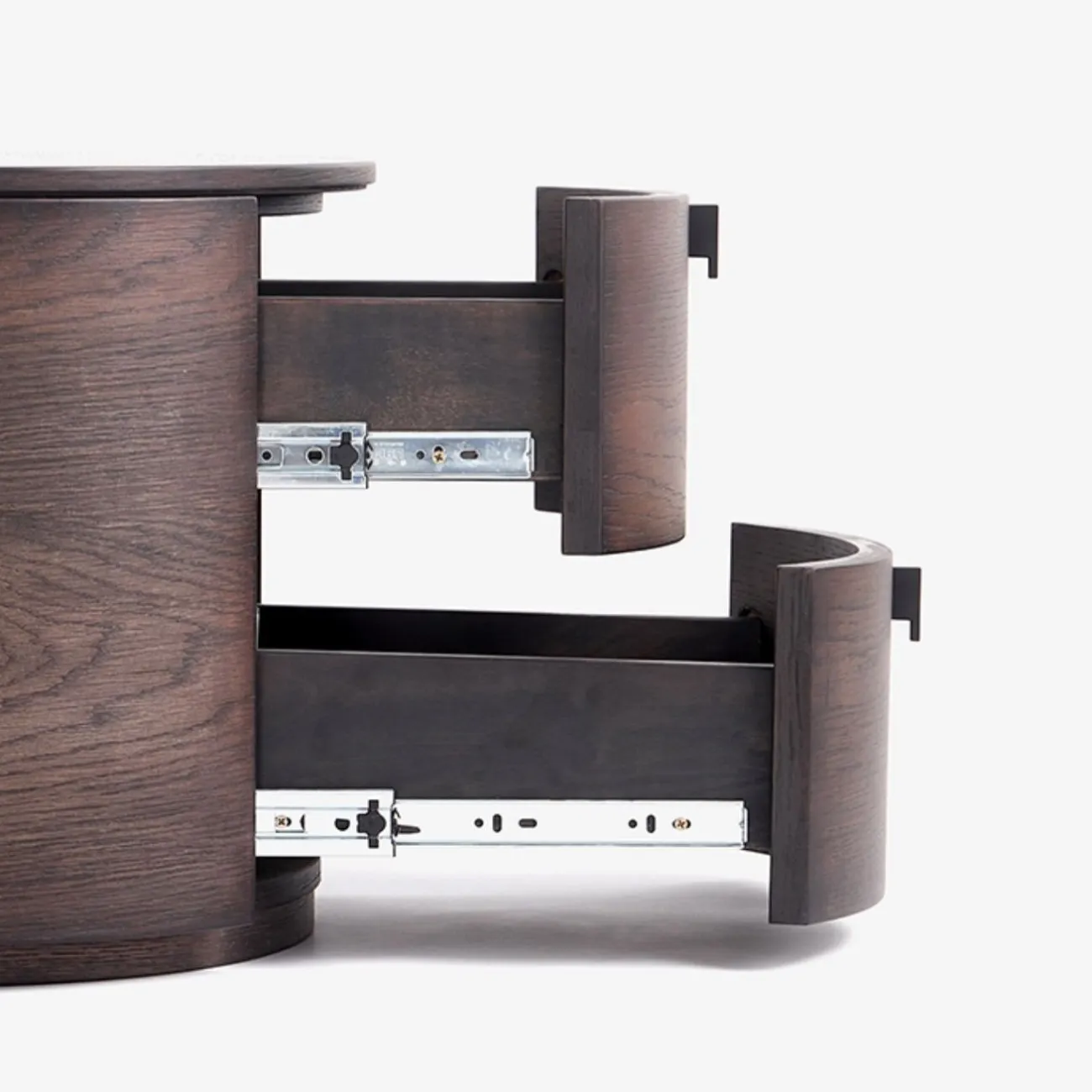 Современная прикроватная тумба из дымчатого ясеня MIZEO 37341-29