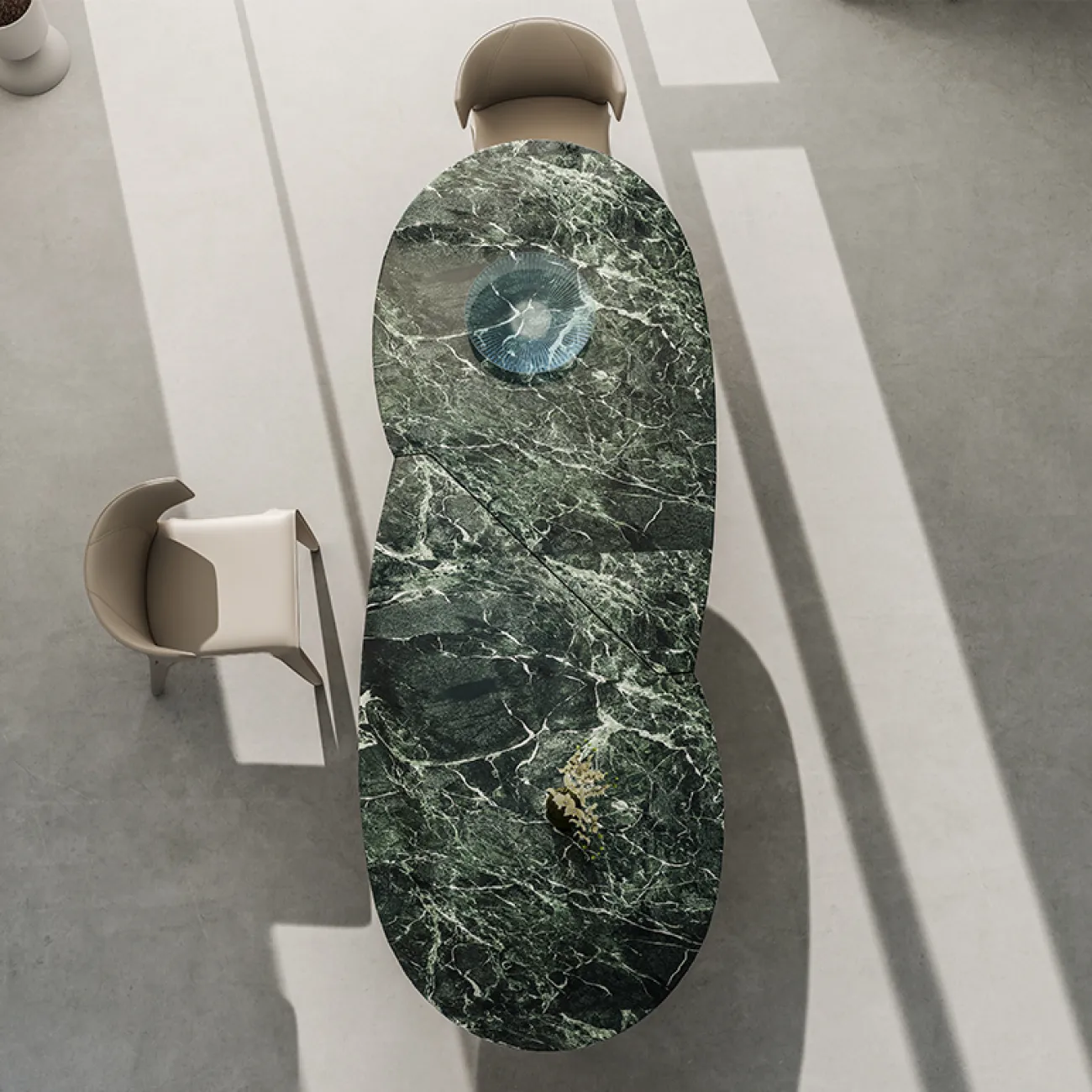 Роскошный каменный обеденный стол MIZEO 37347-29