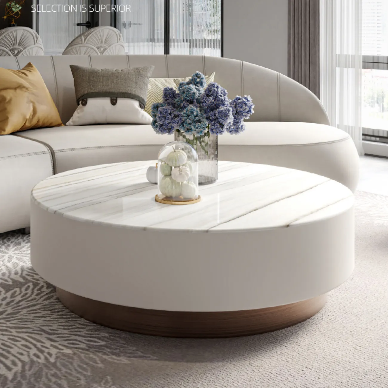 Итальянский роскошный мраморный журнальный столик MSS 37350-29