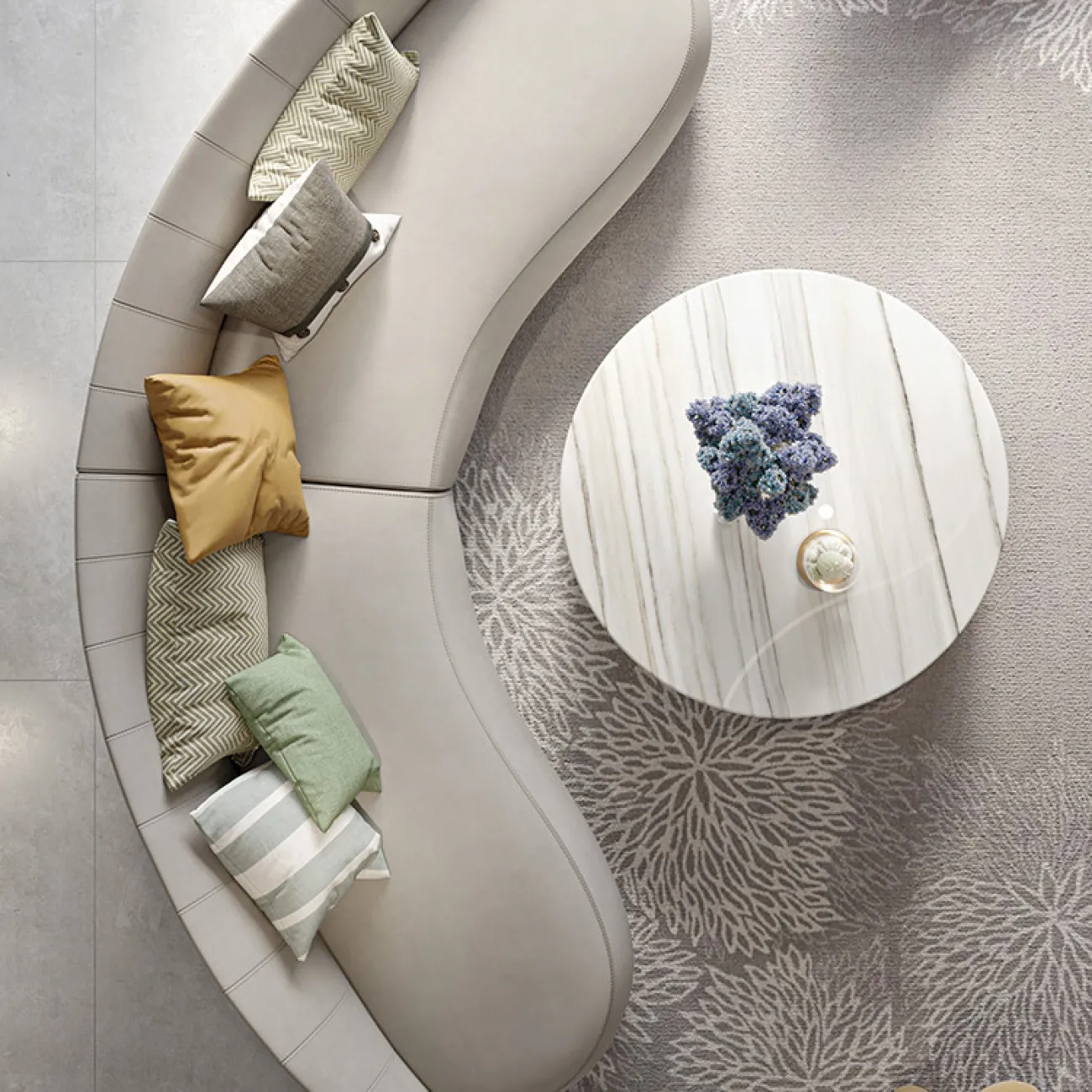 Итальянский роскошный мраморный журнальный столик MSS 37350-29