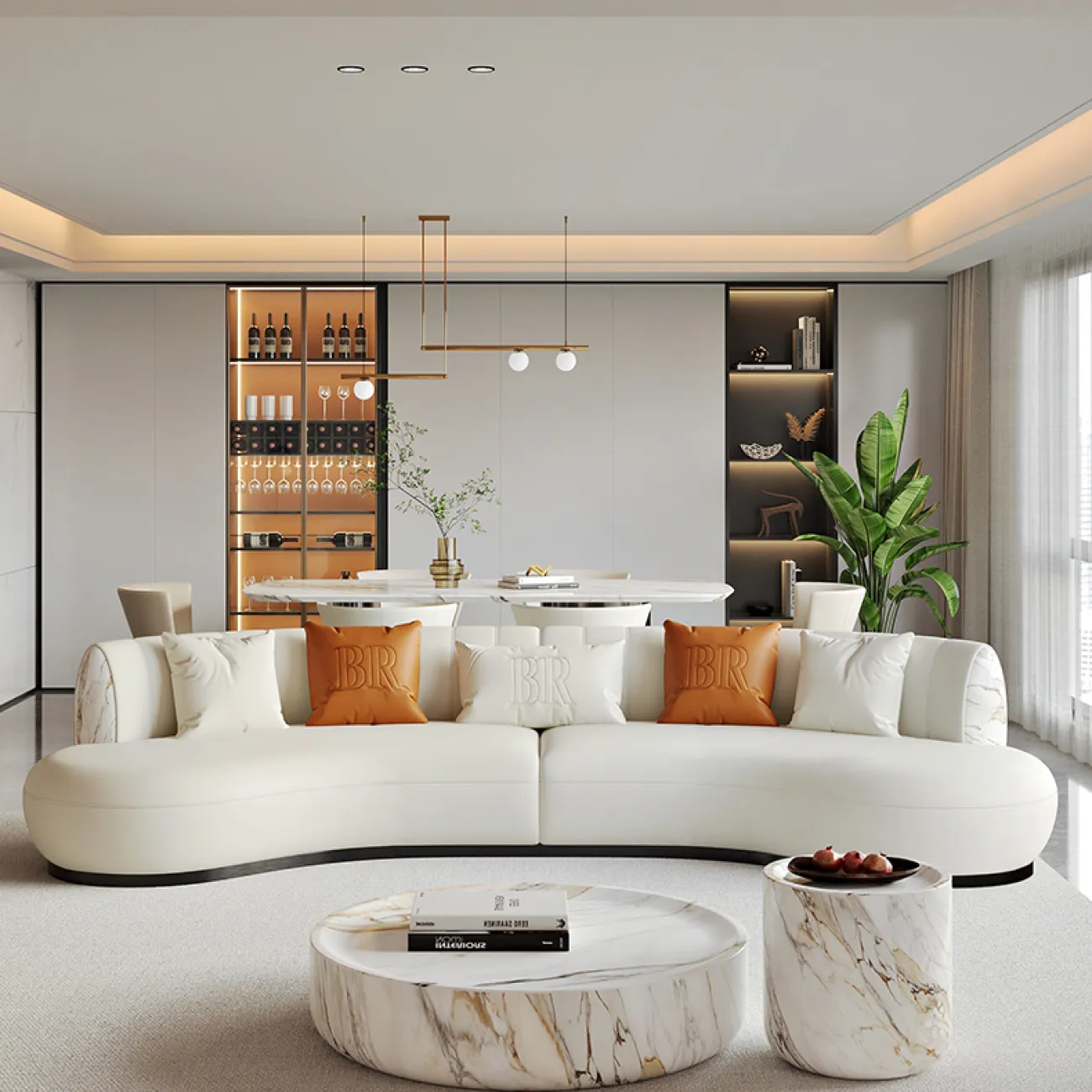 Роскошный кожаный диван MSS 37353-29 Роскошный кожаный диван MSS 37353-29