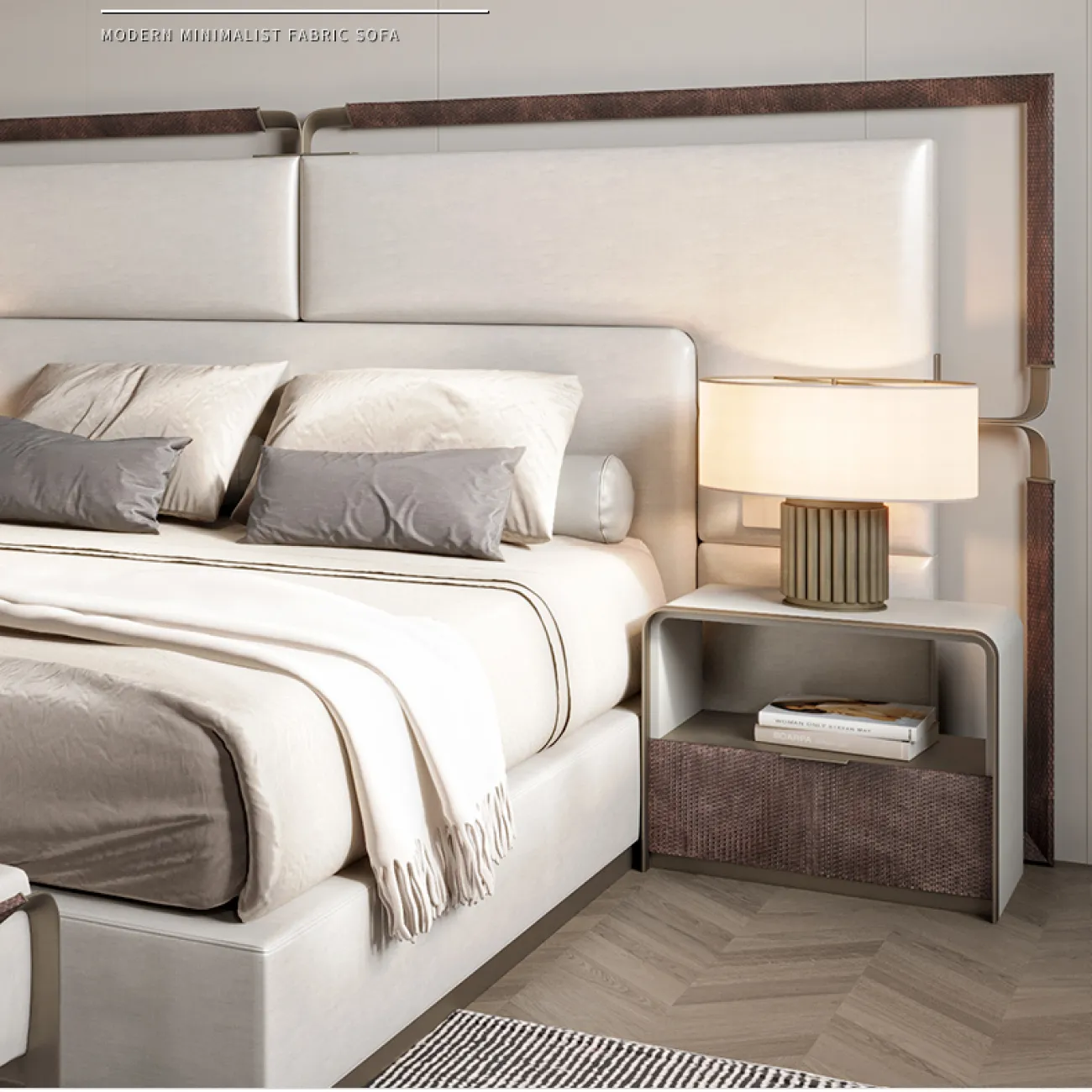 Очаровательная модная прикроватная тумбочка MSS 37356-29