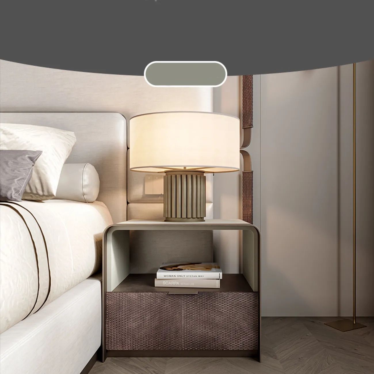 Очаровательная модная прикроватная тумбочка MSS 37356-29