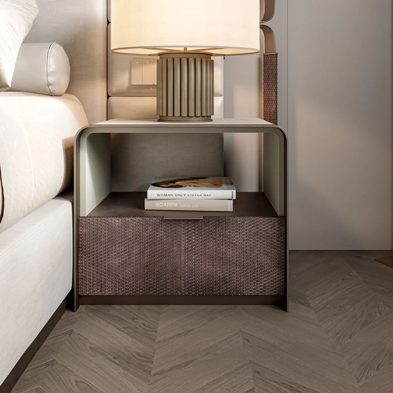 Очаровательная модная прикроватная тумбочка MSS 37356-29