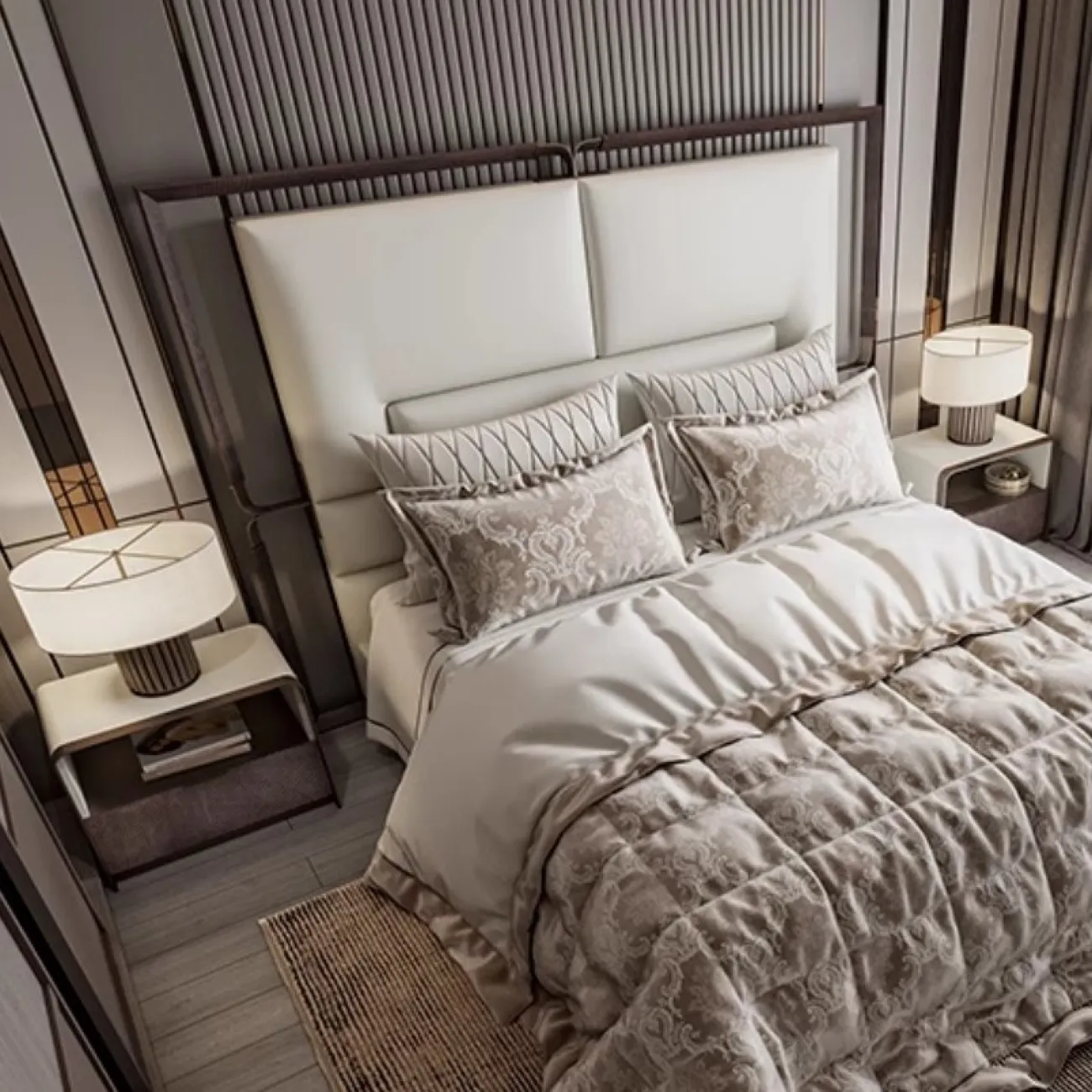 Очаровательная модная прикроватная тумбочка MSS 37356-29