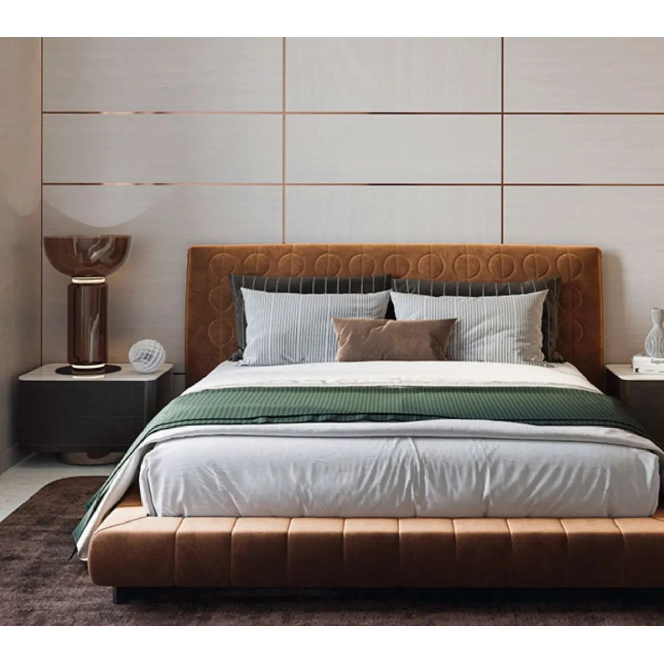 Роскошный мраморный прикроватный столик MSS 37357-29 Роскошный мраморный прикроватный столик MSS 37357-29