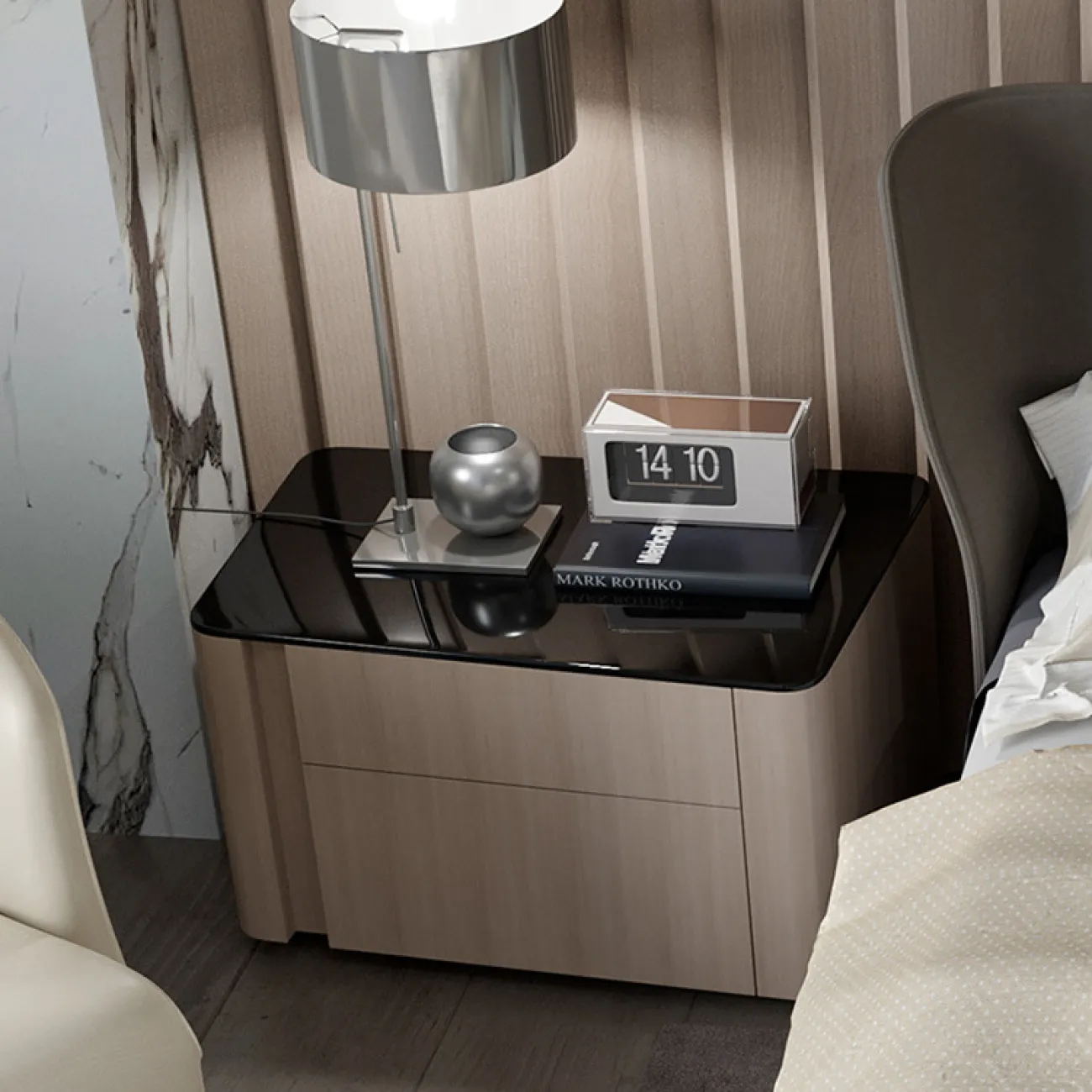 Дизайнерская прикроватная тумбочка MSS 37360-29 Дизайнерская прикроватная тумбочка MSS 37360-29