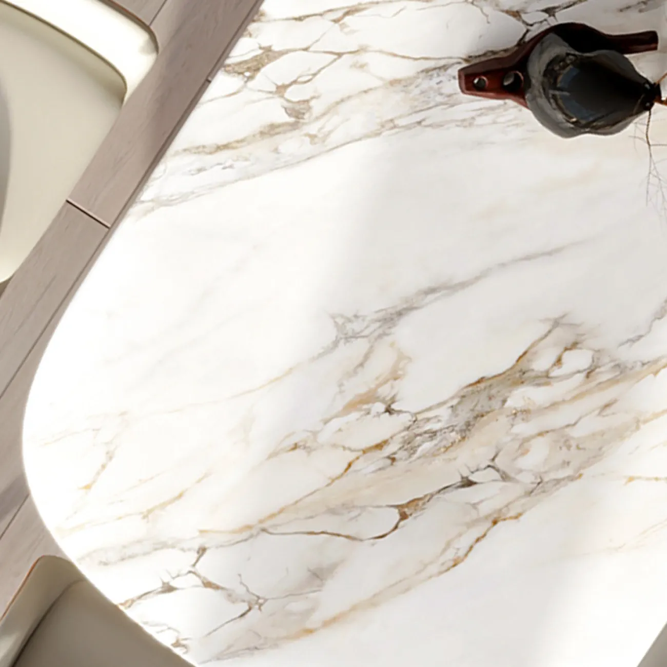 Современный обеденный стол из скандинавского мрамора MSS 37361-29 Современный обеденный стол из скандинавского мрамора MSS 37361-29