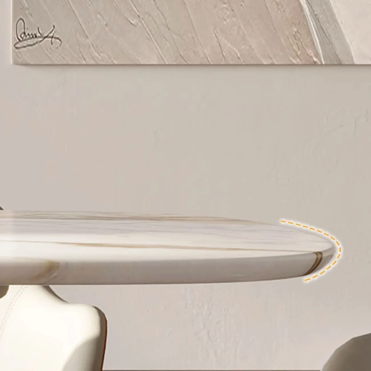 Современный обеденный стол из скандинавского мрамора MSS 37361-29 Современный обеденный стол из скандинавского мрамора MSS 37361-29