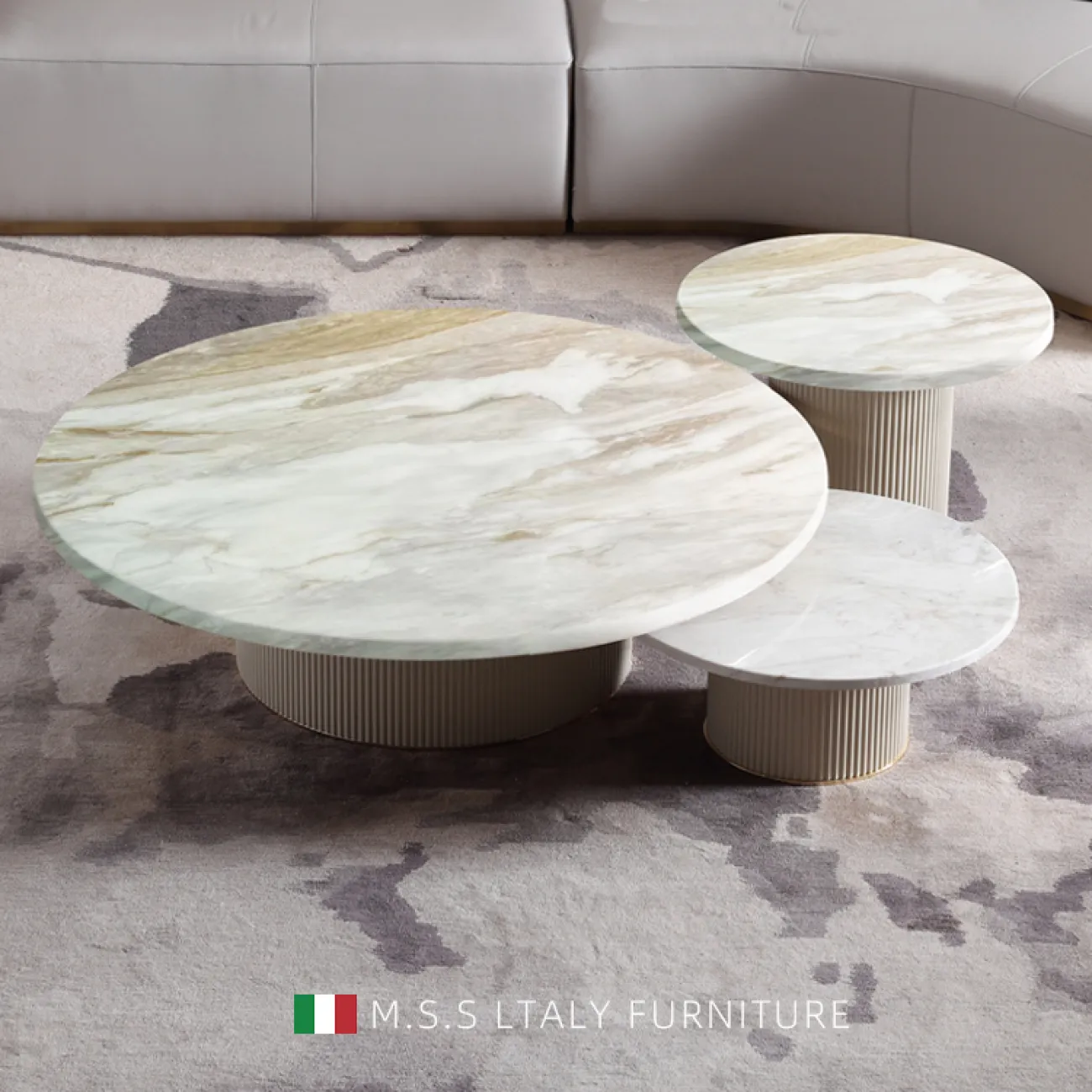 Журнальный столик из импортного натурального мрамора MSS 37362-29