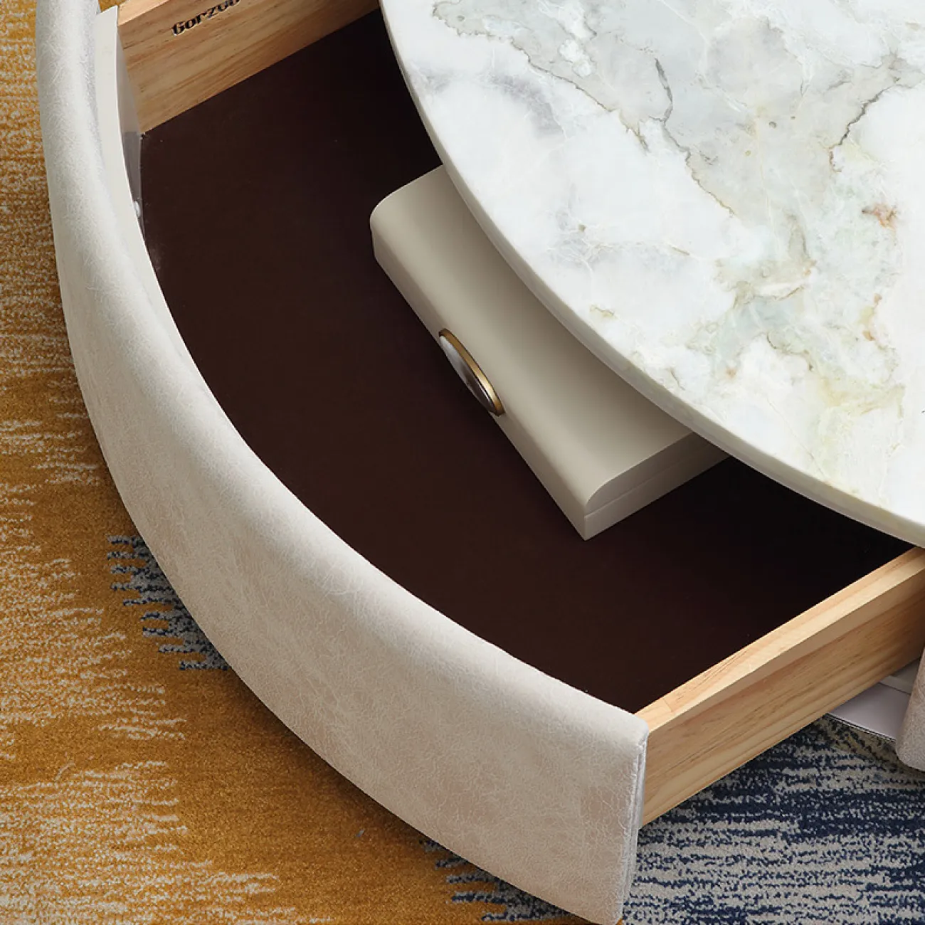 Модный журнальный столик из натурального мрамора высокого класса MSS 37363-29