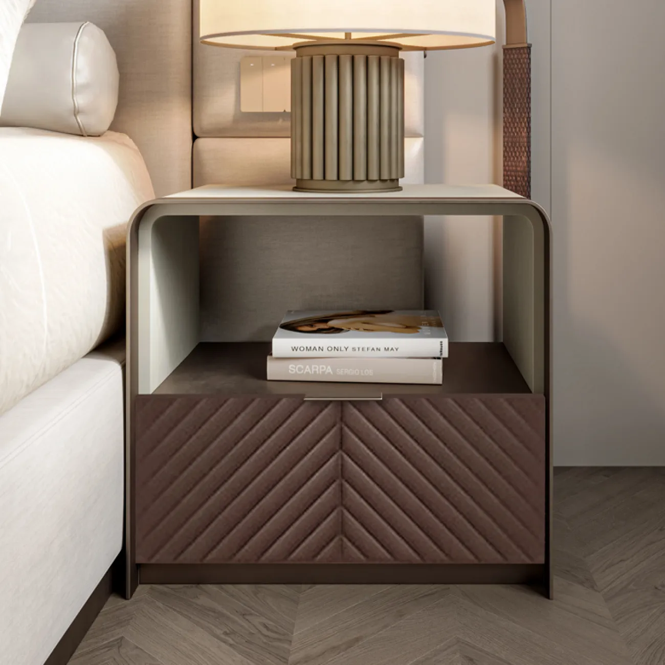 Роскошная прикроватная тумбочка в итальянском стиле MSS 37364-29