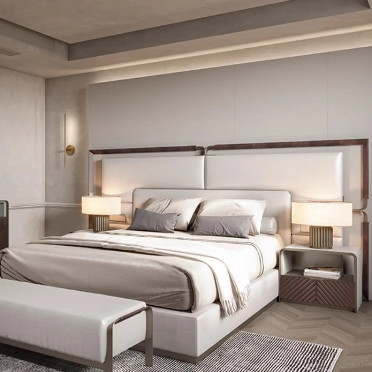 Роскошная прикроватная тумбочка в итальянском стиле MSS 37364-29