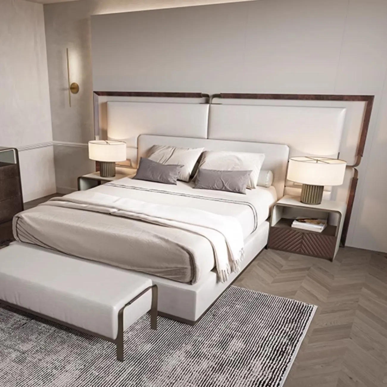 Роскошная прикроватная тумбочка в итальянском стиле MSS 37364-29